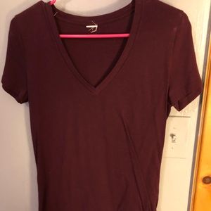 Victoria secret pink v-neck short sleeve shirt